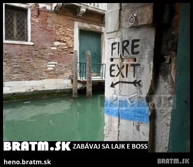 Únikový východ Benátky :D