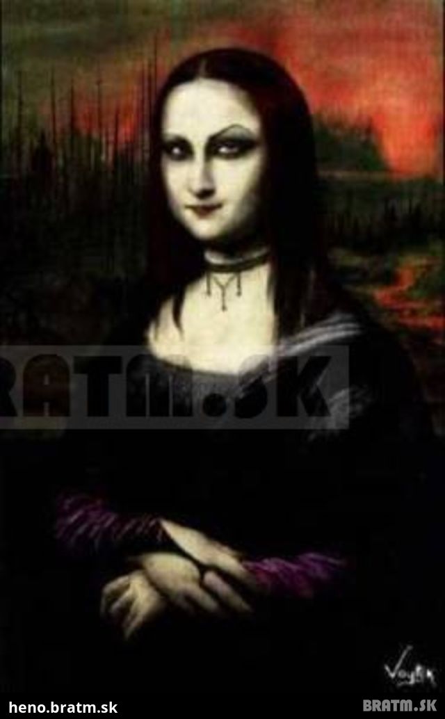 Mona Lisa trošku  inak :D