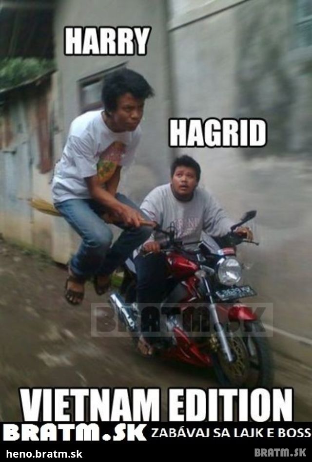 Harry a Hagrid- vietnamská verzia :D