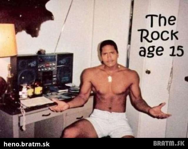 The Rock, keď mal 15 rokov :D
