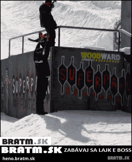 BRATM GIF: Umenie snowboarding :)