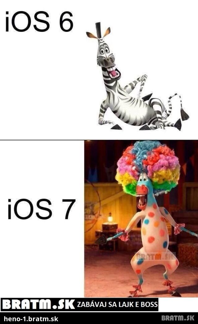 iOS 6 vs. iOS 7 :D