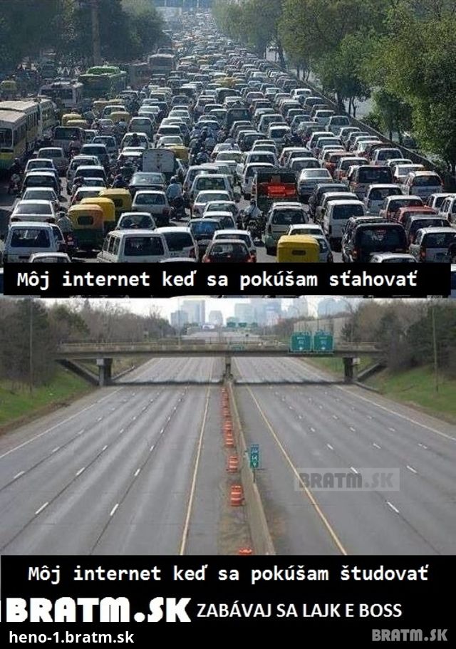 Rýchlosť internetu ... vždy je to iba zákon schválnosti ! :D