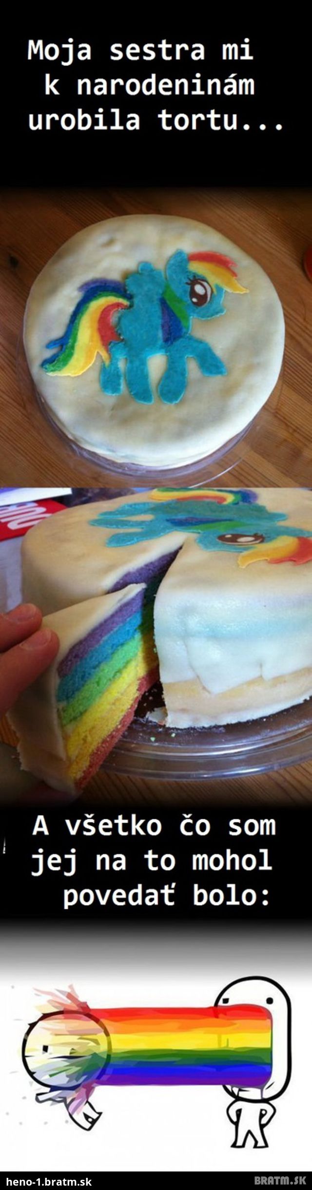 Čo sa môže stať po zjedení tejto farebnej torty sa dozvieš tu :D