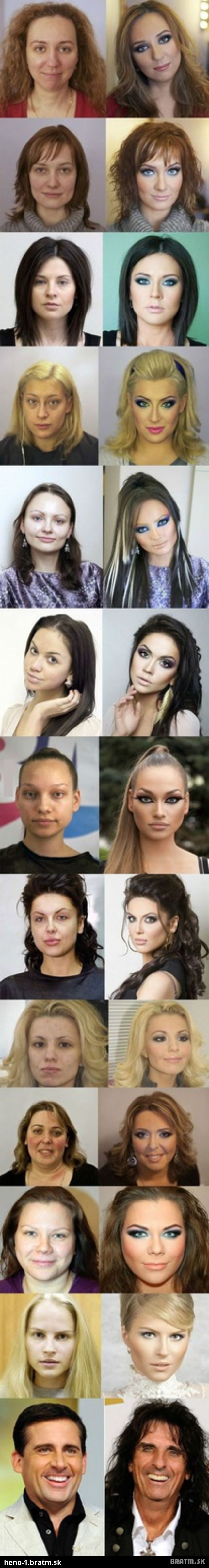 ŠOKUJÚCE, čo dokáže kvalitný make up a photoshop :D