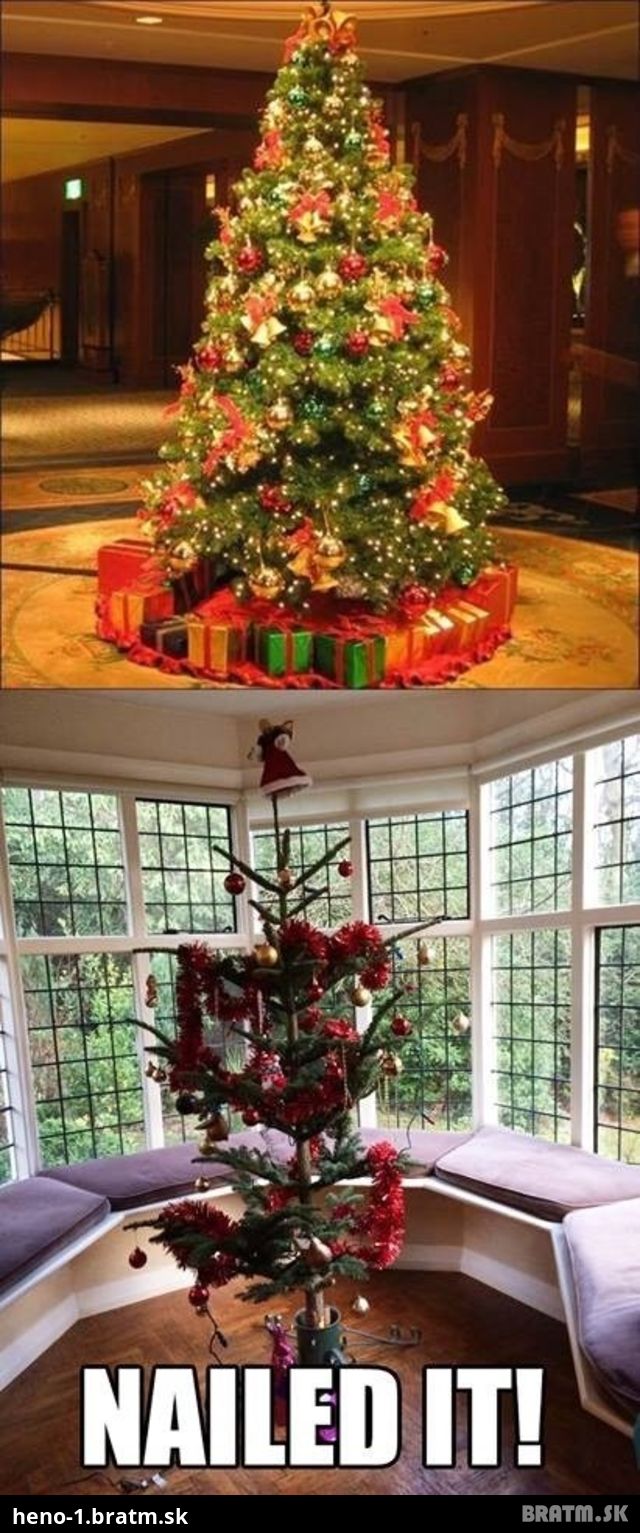 Najkrajší vianočný stromček týchto vianoc VS najhorší :D To musíš čeknúť :D