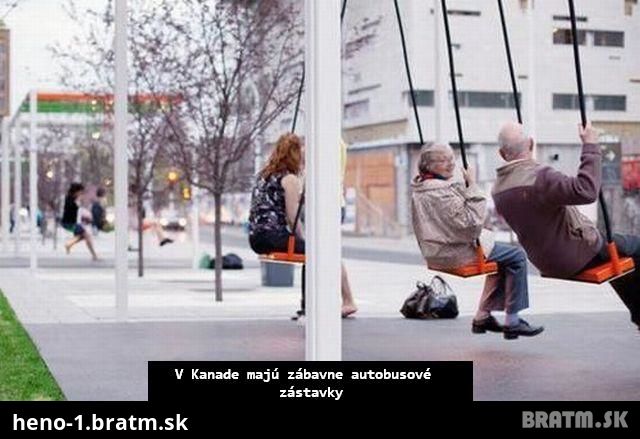Kanaďania a ich čakanie na autobus...Uvítali  by ste aj na Slovensku takéto zastávky? :D