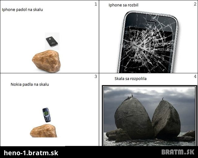Nokia vs. Iphone :D Čekuj ten rozdiel!