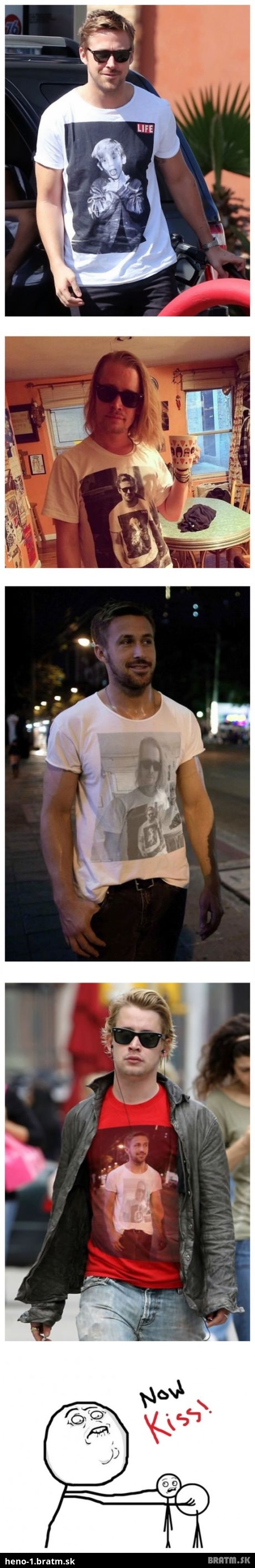 Pozrite si- Macaulay Culkin a Ryan Gosling v zaujímavých tričkách :D