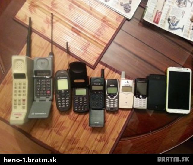 Evolúcia mobilných telefónov :D Na ktorý spomínate najradšej?