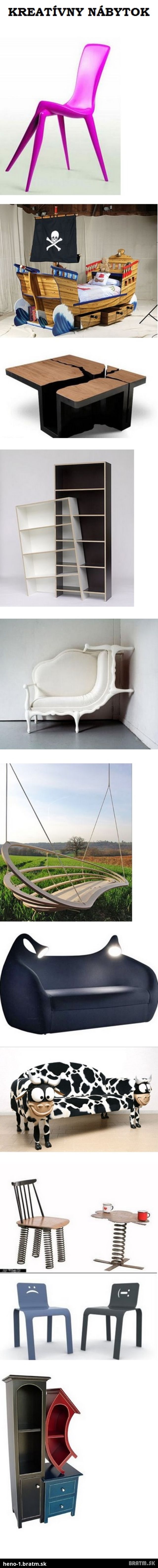 Chcete si vylepšiť svoj interiér zaujímavými kúskami nábytku? Inšpirujte sa :)