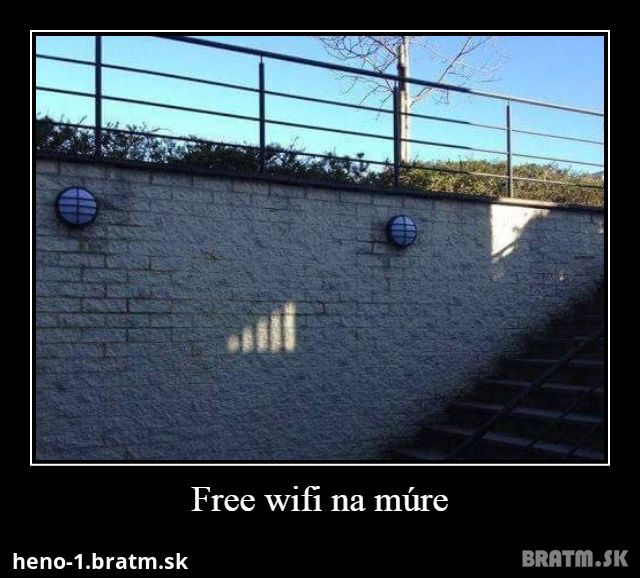 Free wifi na múre :D