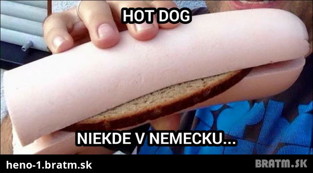 Toto je hot dog na nemecký styl :D