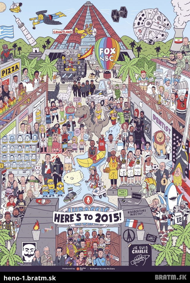 Rok 2015 v kresbe