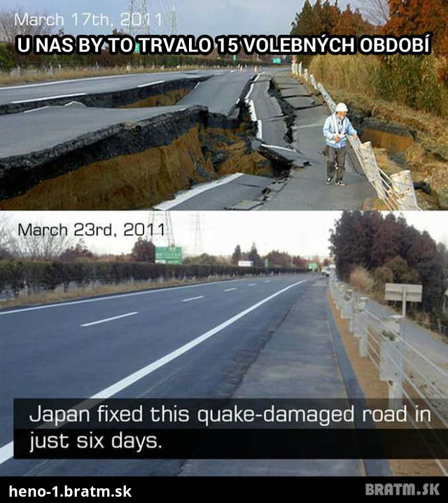 Porovnanie nás a Japonska... :D