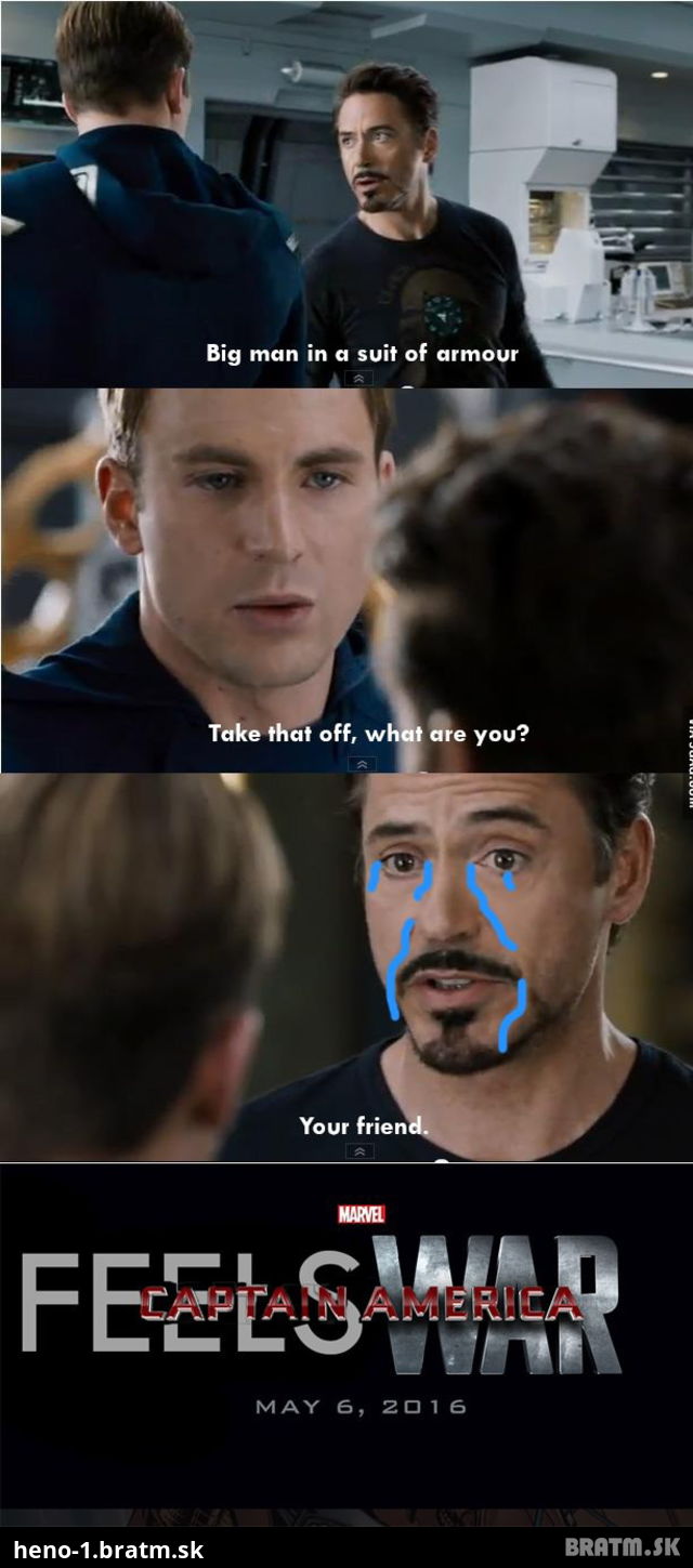 Chudák Iron man... navzdy sam :D