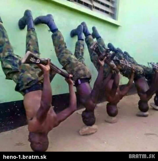 Trening vojakov v Kamerune... :)
