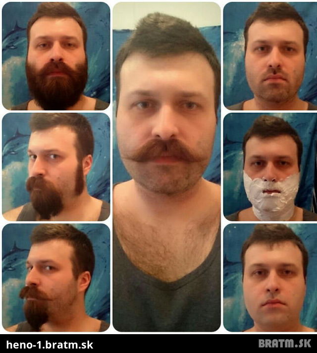 Tento muž sa postupne oholil. Takto sa menila jeho osobnosť! :ň