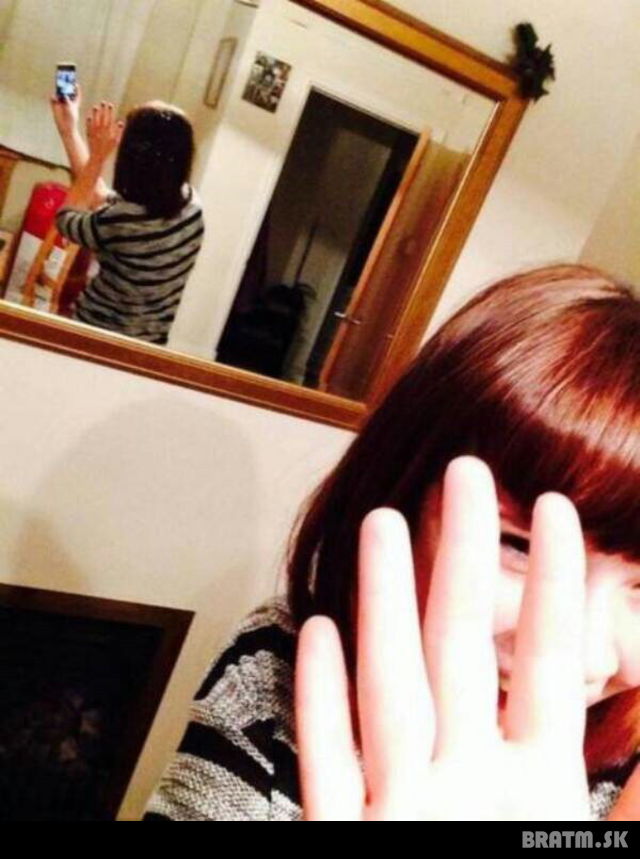 Dievča zavesilo na web riadny fail... toto selfie je funny :D
