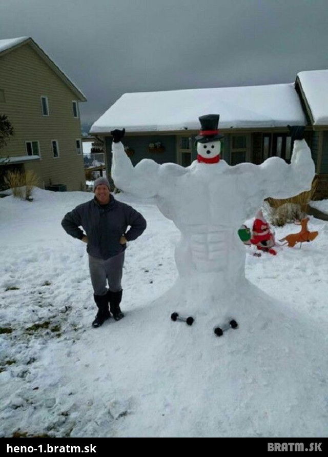 Postavili ste kreatívneho snehuliaka? Tak neváhaj a pošli na na bratm!