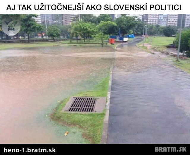 Ked je nieco na prd ale aj tak je to lepsie ako slovenski politici