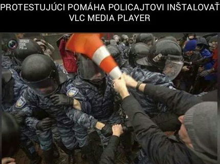 Ako inštalovať VLC player policajtovi :D