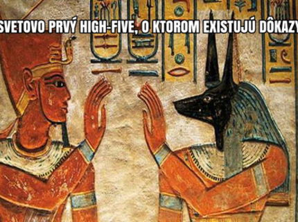 Niečo z historie... toto je prvý high five!