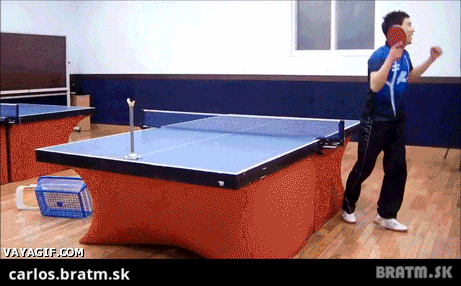 BRATM GIF: Najväčší ping- pongoví experti... uznajte sami :D