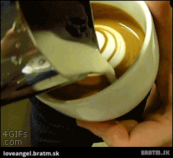 BRATM GIF: Názorná ukážka, ako sa robí takáto krásna kávička :)