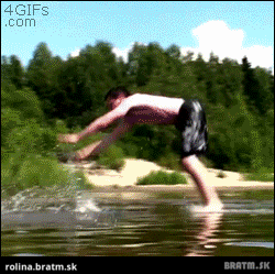 BRATM GIF: Super akrobacia vo vode :D