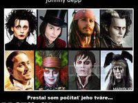 Johnny Depp a jeho tváre :D