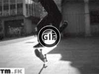 BRATM GIF: Skateboard na jednej nohe :D