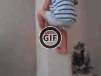 BRATM GIF: Úžasné... SPIDER KID lezie po stene  :D
