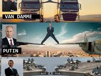 Van Damme vs. Obama a Putin :D