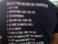 Viete, aké sú pravidlá pre toho,kto si chce vziať vašu dcéru?? :D Tento post vám všetko objasní :D