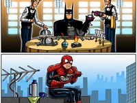 Zásadný rozdiel medzi Batmanom a Spidermanom :D
