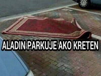 Viete ako parkuje Aladin?:D