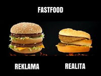 Fasfood....reklama vs realita... takto to je naozaj že