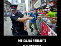 Policajna brutalita v Kanade :P