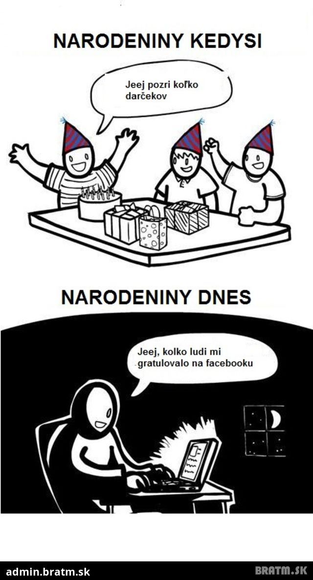 Narodeniny kedysi vs. narodeniny dnes