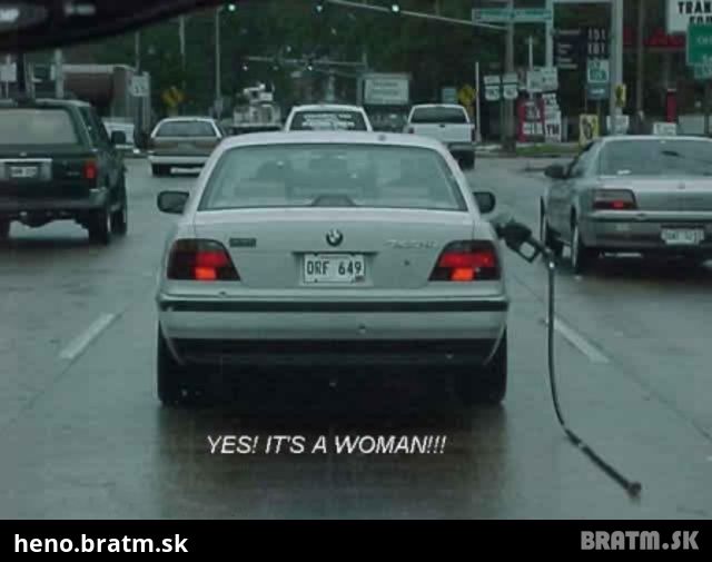 Áno, za volantom je žena ! :)