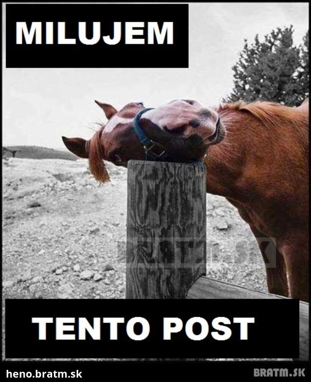 Milujem tento post :)