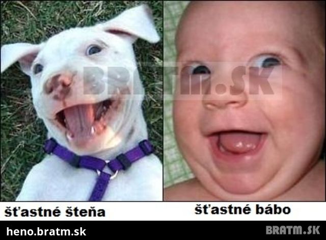 Šťastné šteňa a šťastné bábo :) no nie sú krásní ? :D