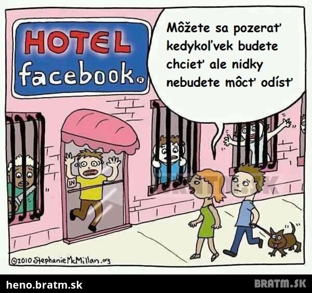 Hotel FACEBOOK, zostanete v ňom navždy uväznení :D