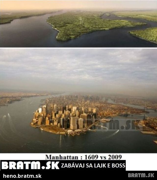 Ako vyzeral Manhattan kedysi a ako vyzerá dnes...