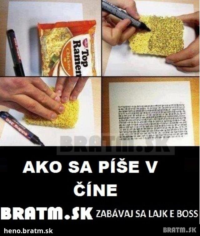 AKo sa píše v Číne  :D