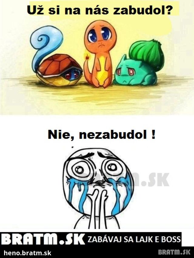 Aj vy ste mali v obľube pokémonov ? :D