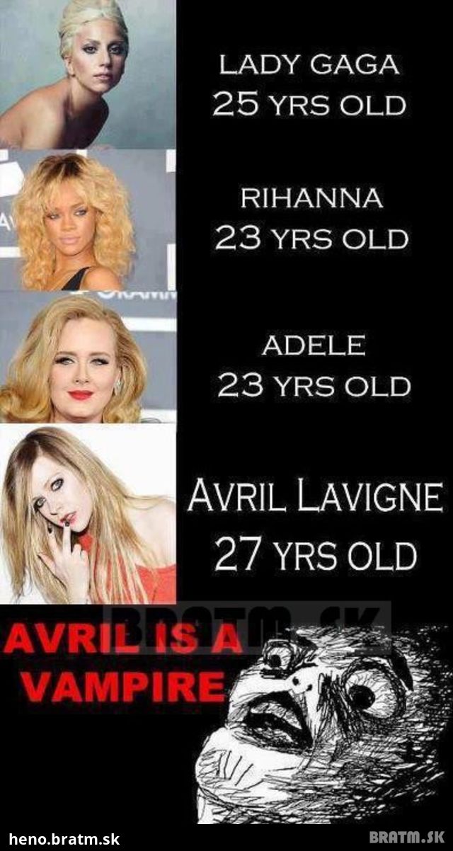 Je Avril upír ? :D