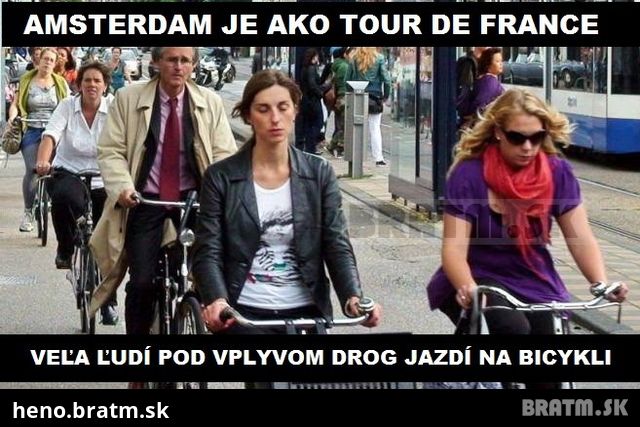 Amsterdam je ako TOUR DE FRANCE :D