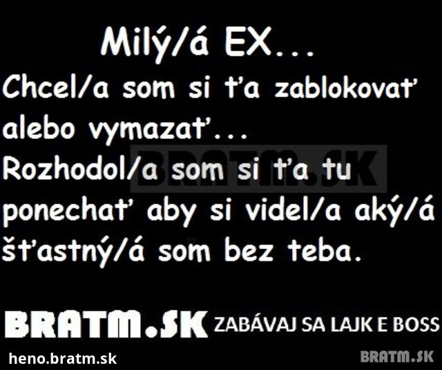 Milý/á EX :D